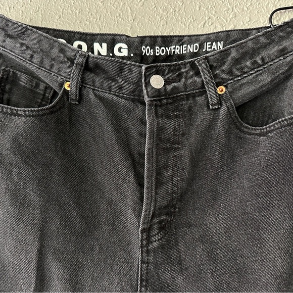 S.O.N.G Black High Rise Distressed Straight Leg Jeans Size 9/29 Woman’s Jeans - Picture 5 of 11